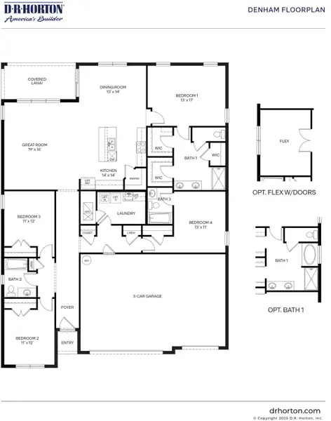 2D floor plan layout of this home in Indian River Preserve, Mims, FL (Image 2). 2D floor plan layout of this home in Indian River Preserve, Mims, FL (Image 2).