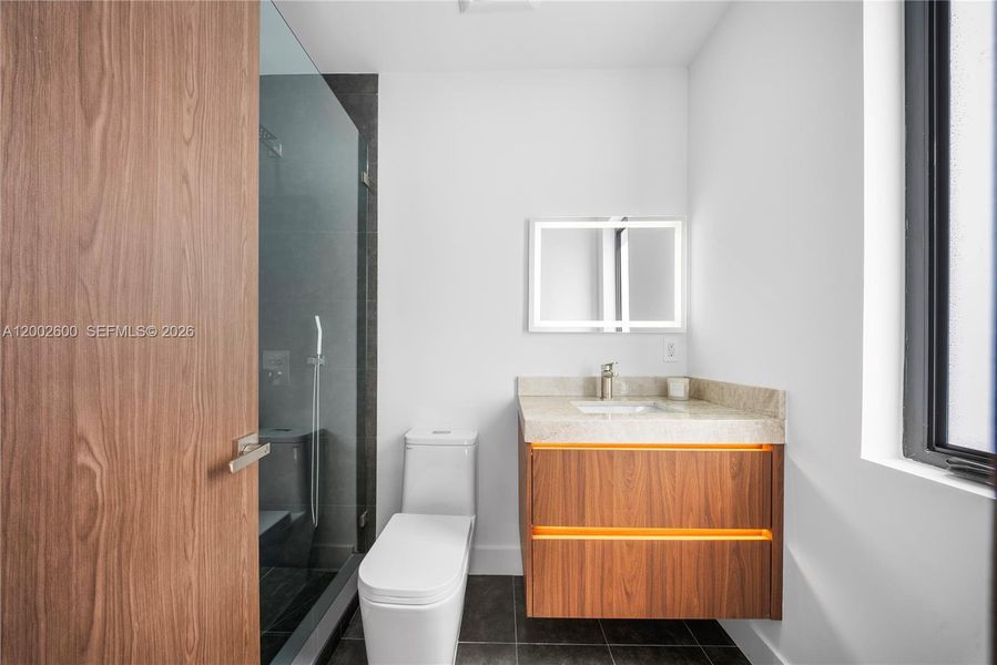 Furnished interior view inside a new home in , Miami (Image 57).
