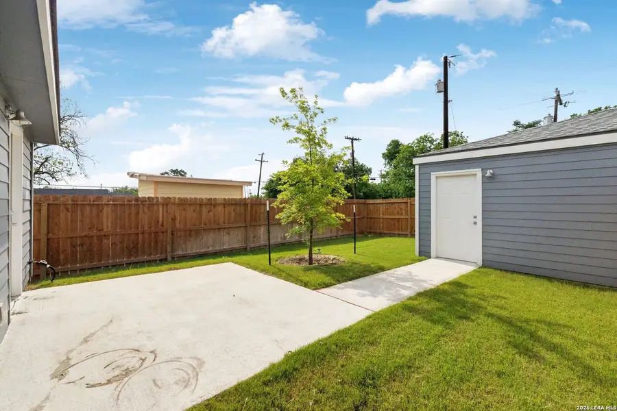 Exterior details and patio area of a home in , San Antonio (Image 4). Exterior details and patio area of a home in , San Antonio (Image 4).