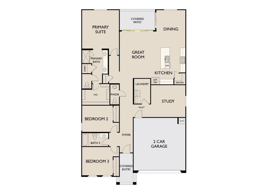 2D floor plan layout of this home in Agave Trails, Buckeye, AZ (Image 5). 2D floor plan layout of this home in Agave Trails, Buckeye, AZ (Image 5).