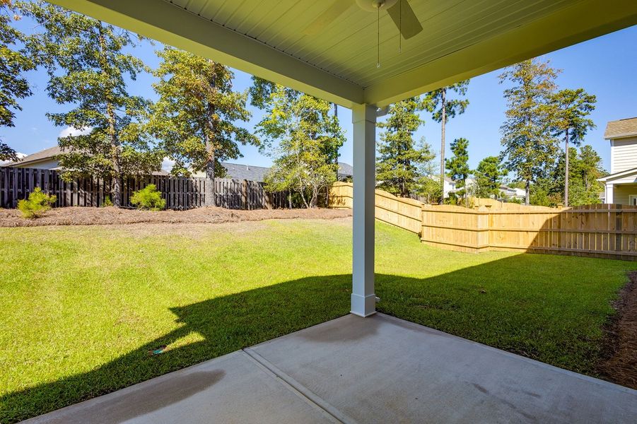 Exterior details and patio area of a home in Pebble Branch, Chapin (Image 3). Exterior details and patio area of a home in Pebble Branch, Chapin (Image 3).