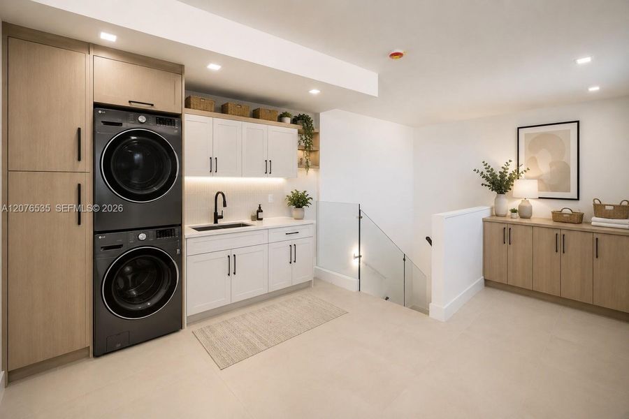 Furnished interior view inside a new home in , Doral (Image 19).