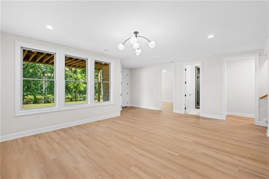 Spacious, unfurnished interior of a new home in Laurel View, Suwanee (Image 26). Spacious, unfurnished interior of a new home in Laurel View, Suwanee (Image 26).