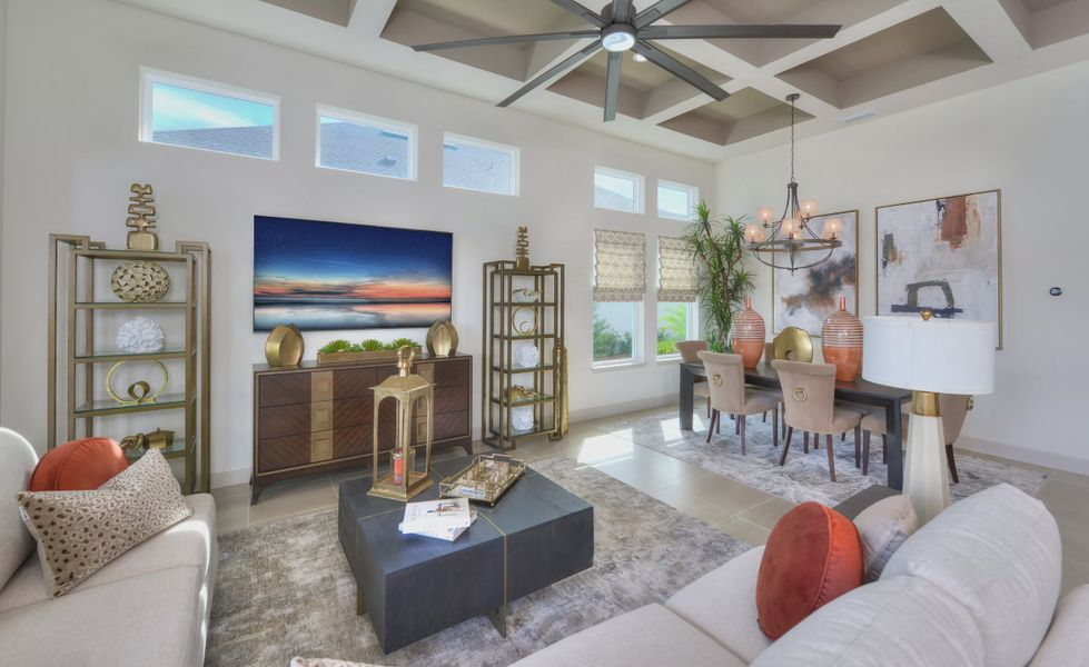 Furnished interior view inside a new home in Mosaic, Daytona Beach (Image 15).