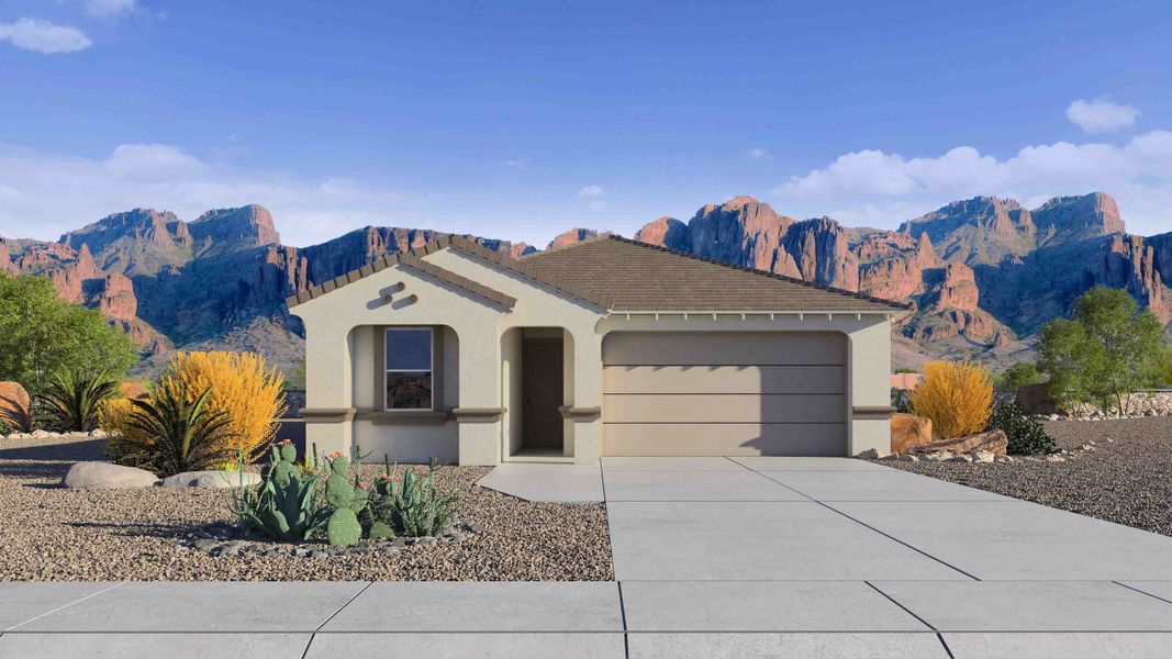 Representative exterior photo of a completed home built from the Easton by D.R. Horton in Upper Canyon, Phoenix, AZ (Image 2). Representative exterior photo of a completed home built from the Easton by D.R. Horton in Upper Canyon, Phoenix, AZ (Image 2).