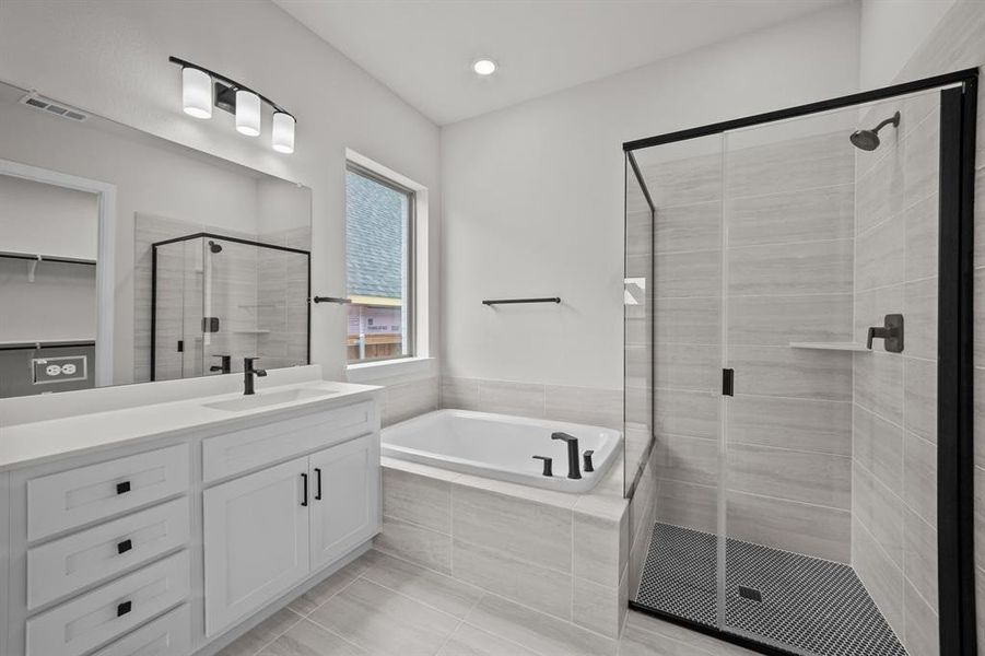 Furnished interior view inside a new home in Walsh Classic, Aledo (Image 6). Furnished interior view inside a new home in Walsh Classic, Aledo (Image 6).