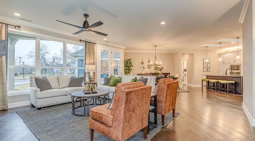 Representative furnished interior of a home built from the Promenade by Perfection Builders in The Courtyards at Oakland Hills, Louisville (Image 7).