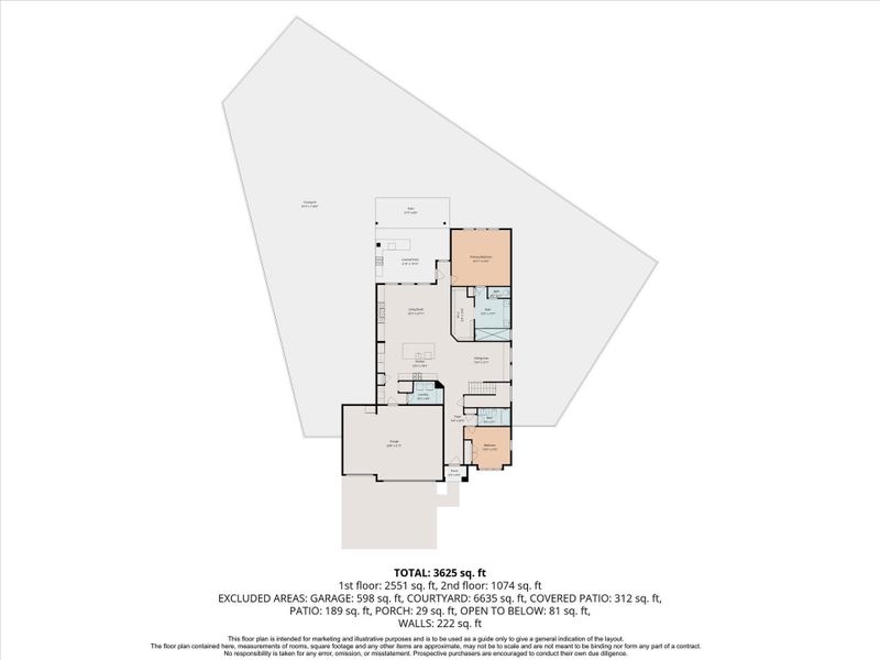 2D floor plan layout of this home in , Katy, TX (Image 6).