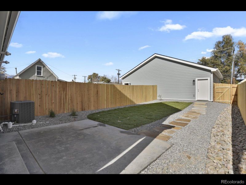 Exterior details and patio area of a home in , Colorado Springs (Image 27). Exterior details and patio area of a home in , Colorado Springs (Image 27).