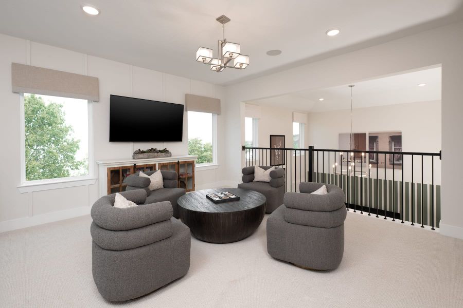 Representative furnished interior of a home built from the Victoria by Tri Pointe Homes in Painted Tree, McKinney (Image 12).