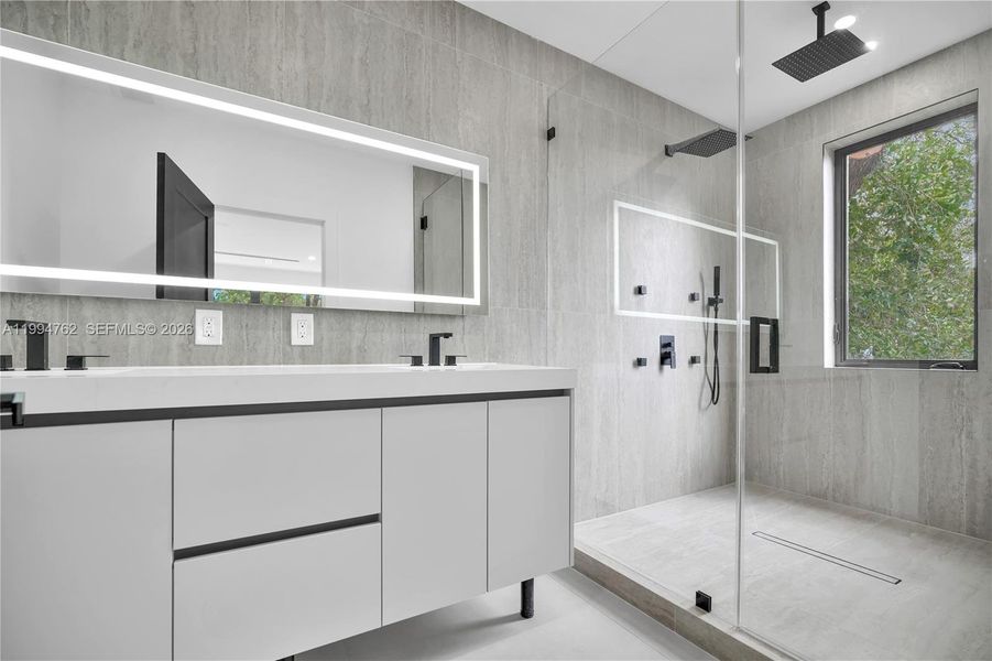 Furnished interior view inside a new home in , Miami (Image 16).