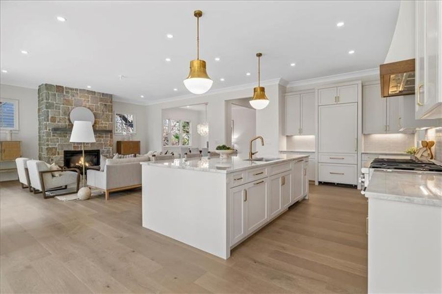 Furnished interior view inside a new home in , Atlanta (Image 41).