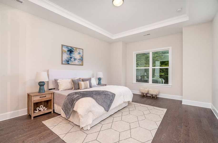 Representative furnished interior of a home built from the Bethpage by Greybrook Homes in Edmunds Farm, Clover (Image 8).