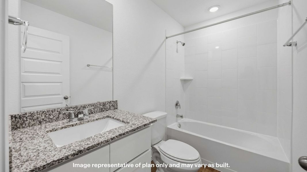 Representative furnished interior of a home built from the Caribou by D.R. Horton in Deer Meadows, Odessa (Image 10).