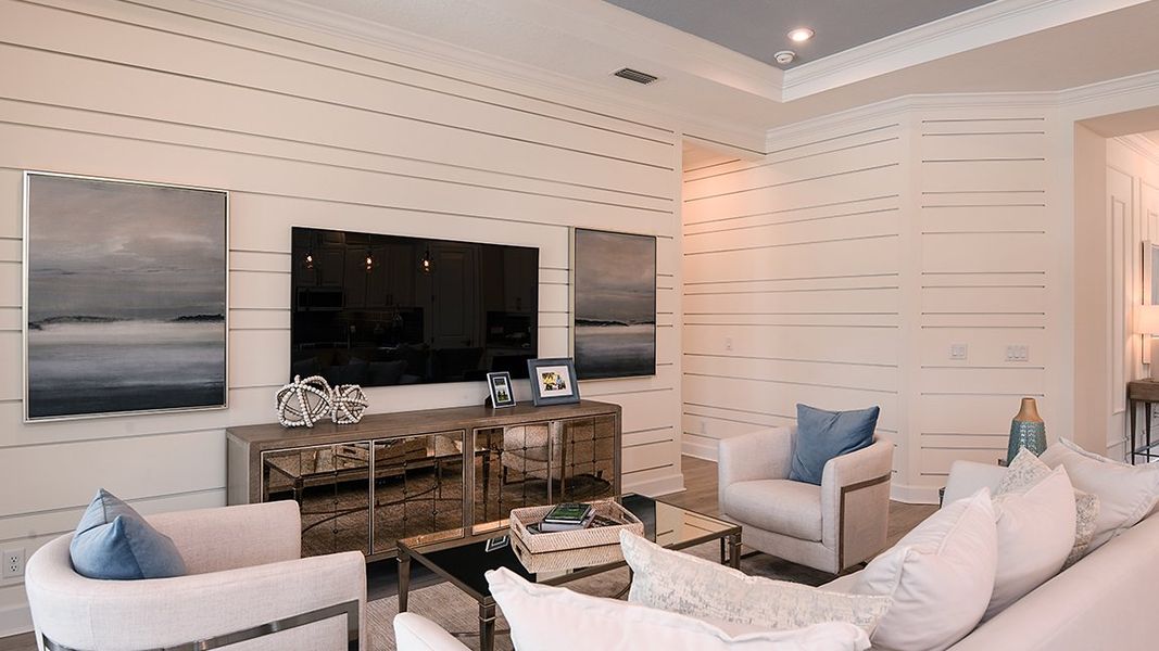 Representative furnished interior of a home built from the Farnese by Taylor Morrison in Esplanade at Azario Lakewood Ranch, Lakewood Ranch (Image 10). Representative furnished interior of a home built from the Farnese by Taylor Morrison in Esplanade at Azario Lakewood Ranch, Lakewood Ranch (Image 10).