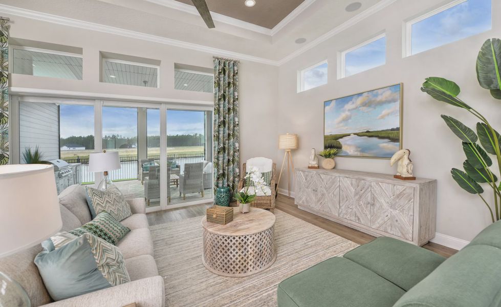 Furnished interior view inside a new home in Middlebourne, St. Johns (Image 9). Furnished interior view inside a new home in Middlebourne, St. Johns (Image 9).
