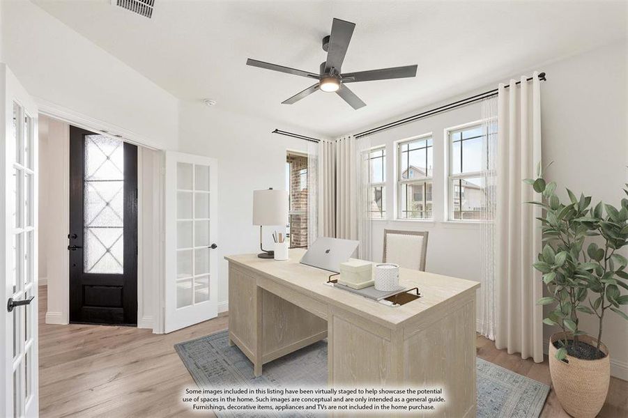 Furnished interior view inside a new home in Hampton Park, Glenn Heights (Image 7).