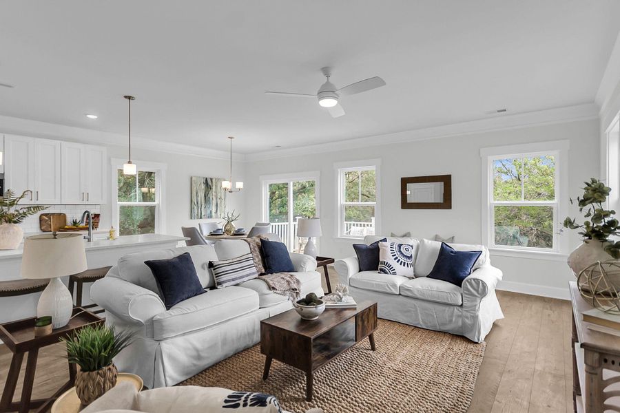 Furnished interior view inside a new home in , Charleston (Image 14).
