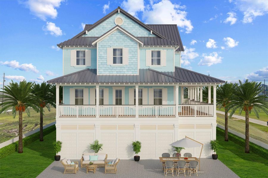 Rendering of rear elevation