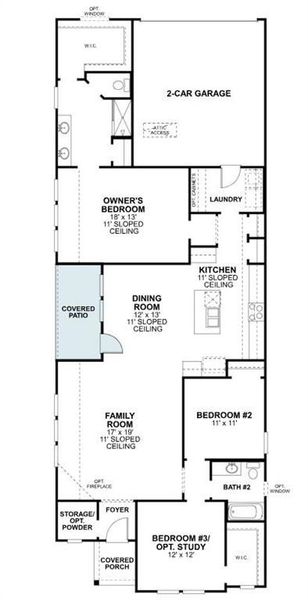 2D floor plan layout of this home in Tarrytown, Crowley, TX (Image 3). 2D floor plan layout of this home in Tarrytown, Crowley, TX (Image 3).