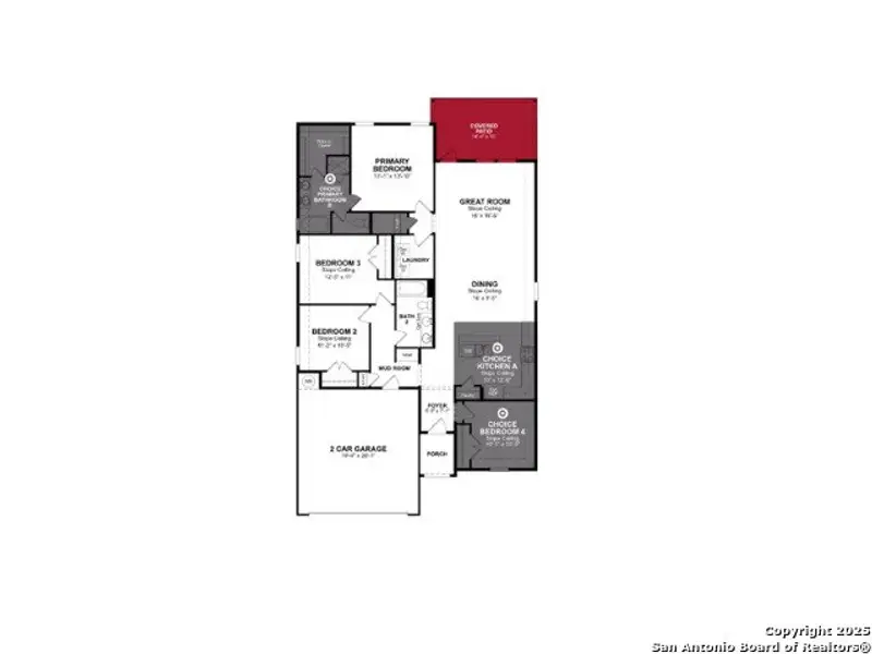 2D floor plan layout of this home in Veranda: Premier, San Antonio, TX (Image 4).