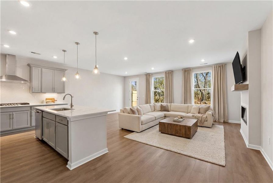 Furnished interior view inside a new home in Lake Shore, Winder (Image 10).