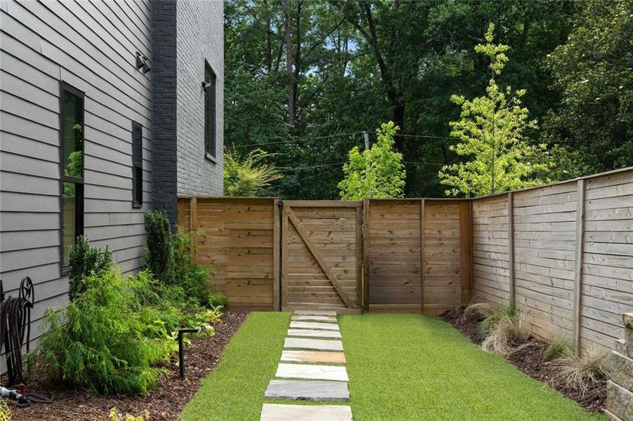 Exterior details and patio area of a home in , Atlanta (Image 24).