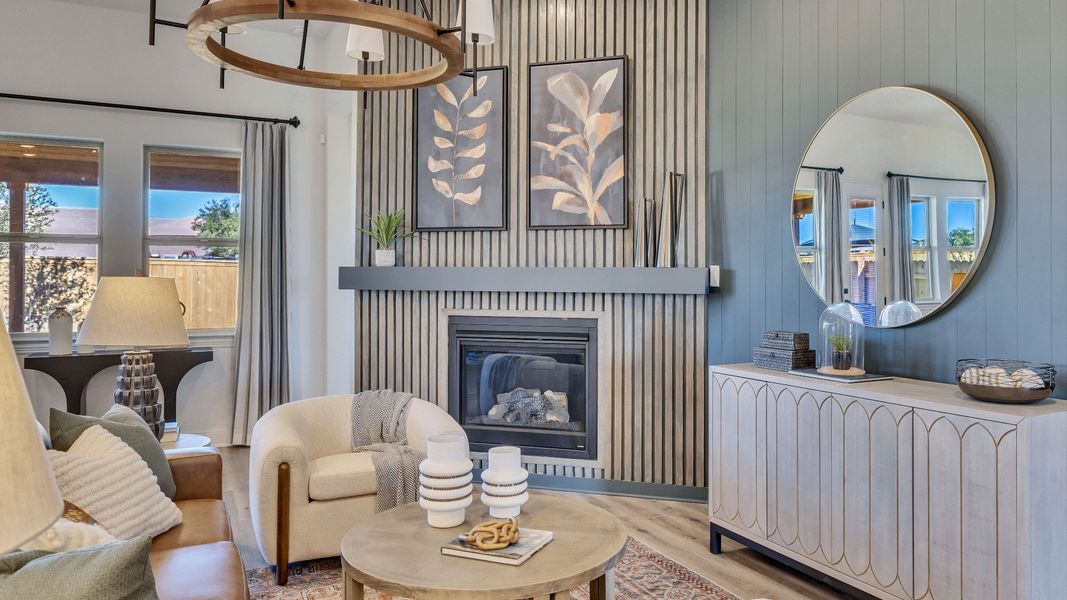 Representative furnished interior of a home built from the Palm by DRB Homes in Oaks at San Gabriel, Georgetown (Image 14).