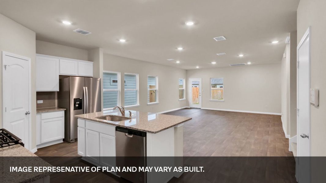 Furnished interior view inside a new home in Rosenbusch Ranch, Leander (Image 2). Furnished interior view inside a new home in Rosenbusch Ranch, Leander (Image 2).