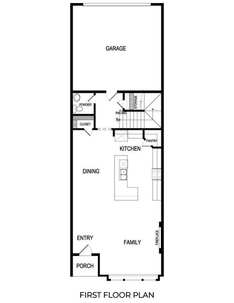2D floor plan layout for the Dogwood R by First Texas Homes in The Abbey at Mercer Crossing, Farmers Branch, TX (Image 3).