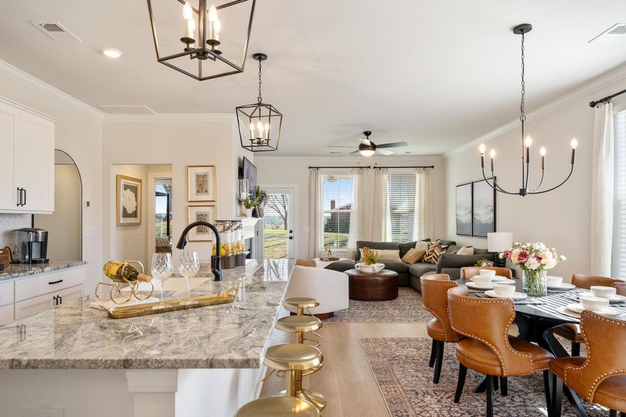 Furnished interior view inside a new home in , Summerville (Image 5).