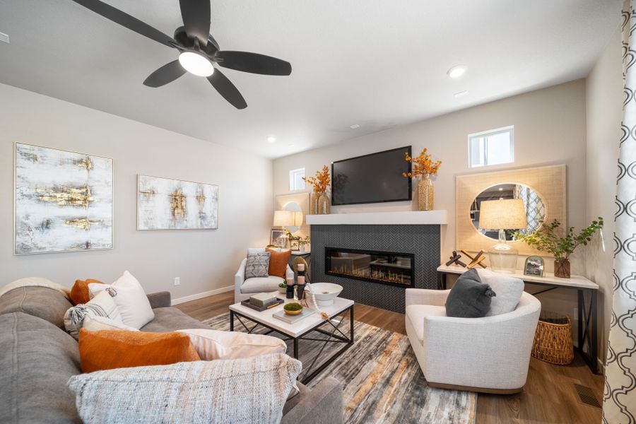 Furnished interior view inside a new home in Green Valley Ranch, Aurora (Image 13). Furnished interior view inside a new home in Green Valley Ranch, Aurora (Image 13).