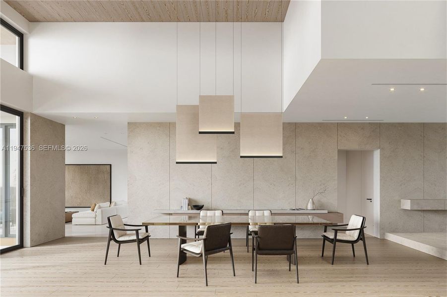 Furnished interior view inside a new home in , Miami Shores (Image 6).