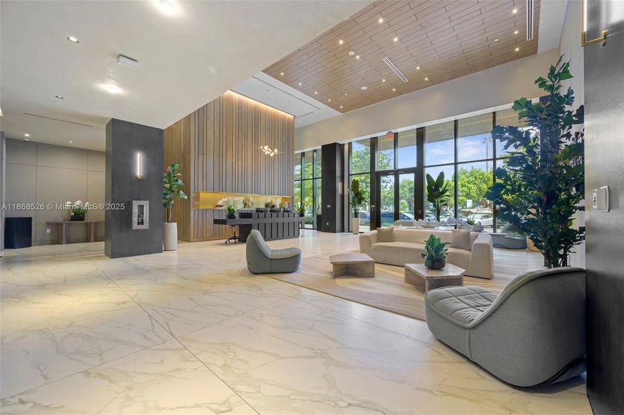 Furnished interior view inside a new home in , Miami Beach (Image 6).