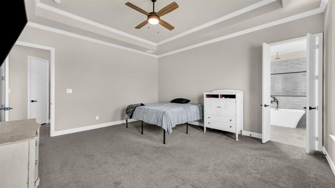 Furnished interior view inside a new home in Dry Creek East, Poolville (Image 8).