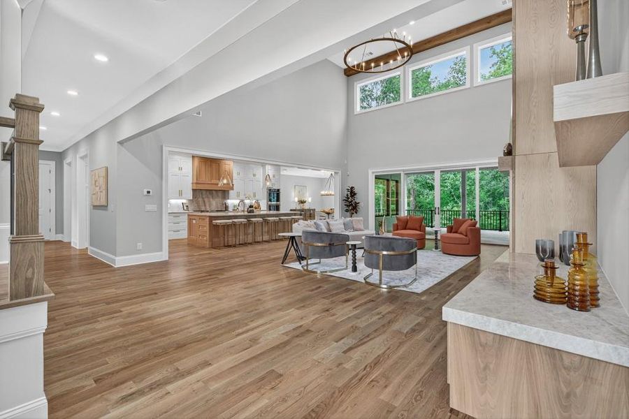 Furnished interior view inside a new home in , Newnan (Image 58).