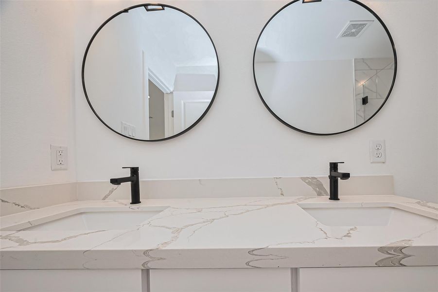 Close-up of interior finishes inside a home in , Houston (Image 13).