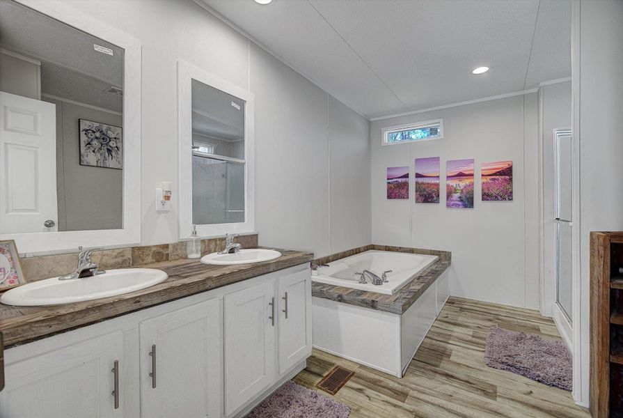 Furnished interior view inside a new home in , Cleveland (Image 23).