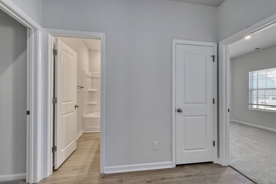 Spacious, unfurnished interior of a new home in Garden Grove, Conway (Image 27). Spacious, unfurnished interior of a new home in Garden Grove, Conway (Image 27).