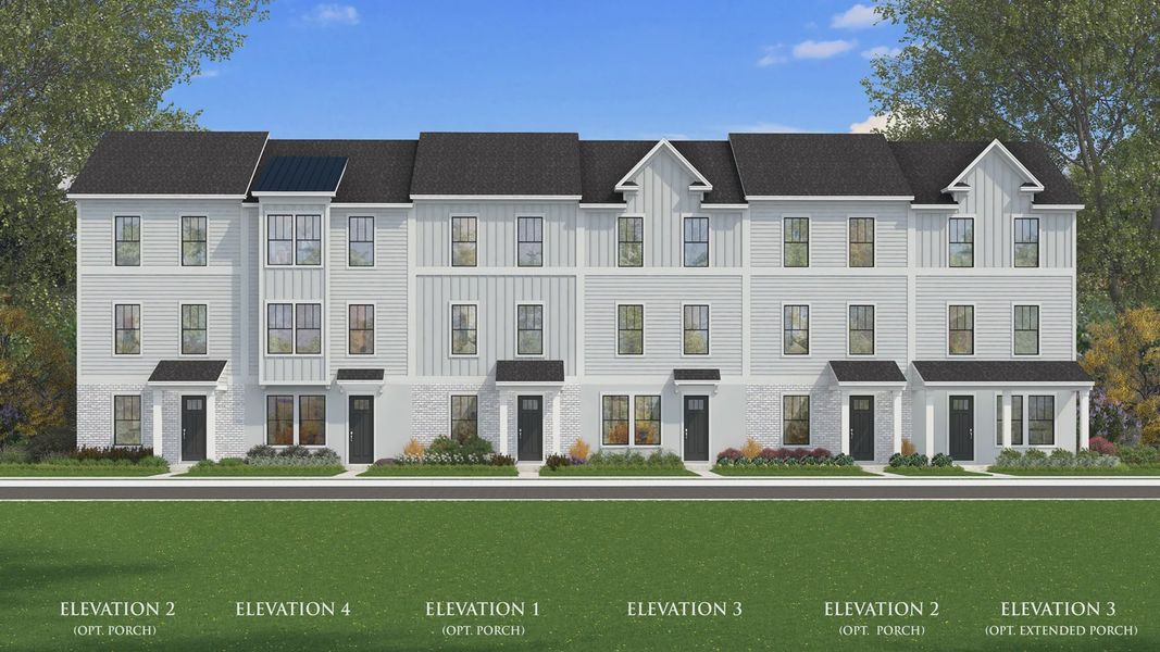 Representative exterior photo of a completed home built from the Lantana End Unit by DRB Homes in Parkview at Hamlin, Winter Garden, FL (Image 2).