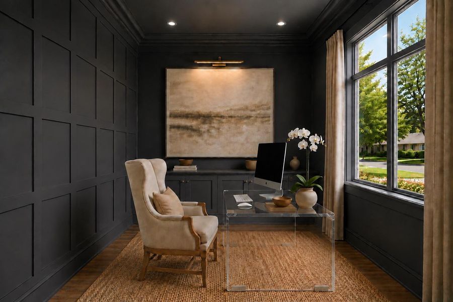 Cozy Office- One of two offices thoughtfully placed in this spacious floor plan