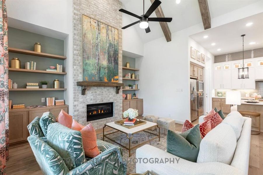 Furnished interior view inside a new home in Mosaic: 60ft. lots, Celina (Image 25).