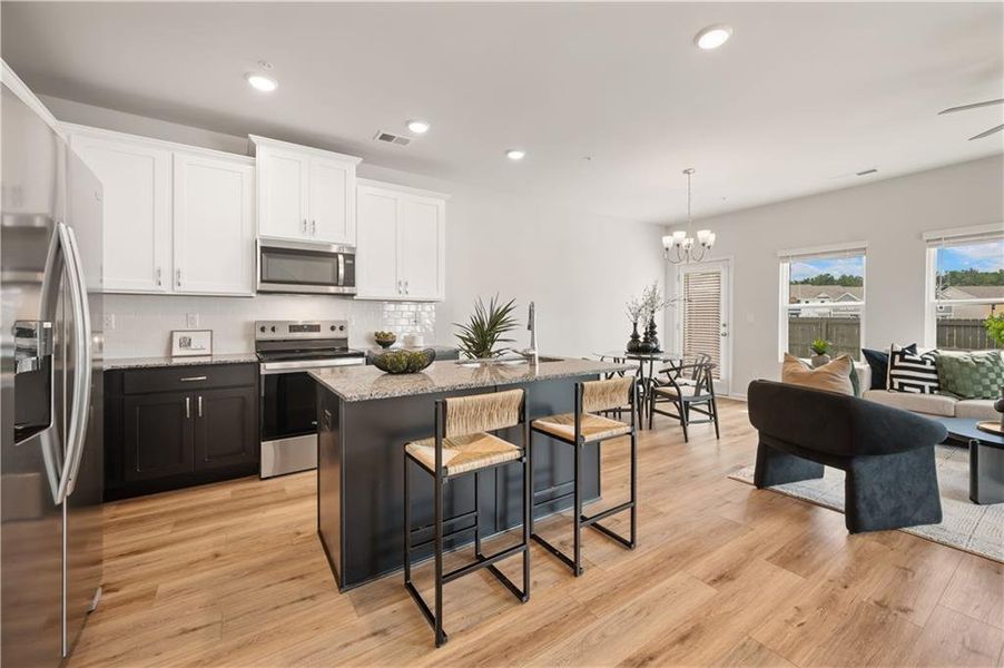 Furnished interior view inside a new home in Walden Park – The Collection, Jonesboro (Image 15).