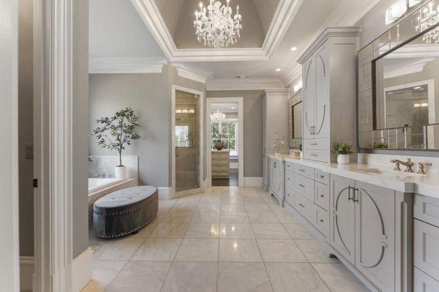 Furnished interior view inside a new home in , Johns Creek (Image 30).