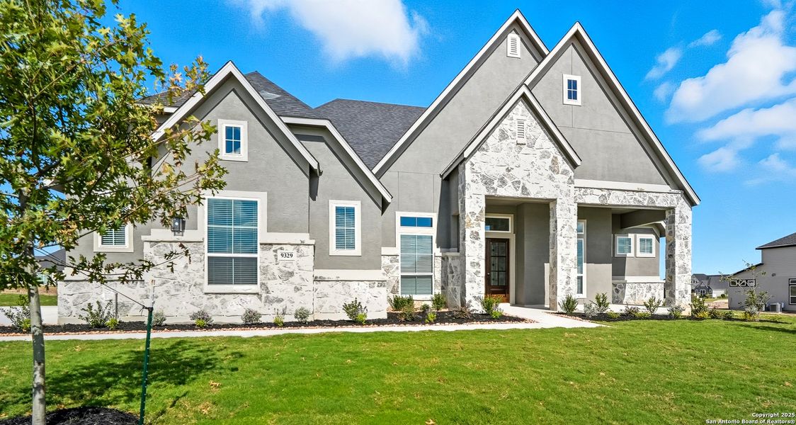 Front exterior of a new home in Regency Ranch – New Phase Now Selling, Marion, TX, highlighting curb appeal (Image 1). Front exterior of a new home in Regency Ranch – New Phase Now Selling, Marion, TX, highlighting curb appeal (Image 1).