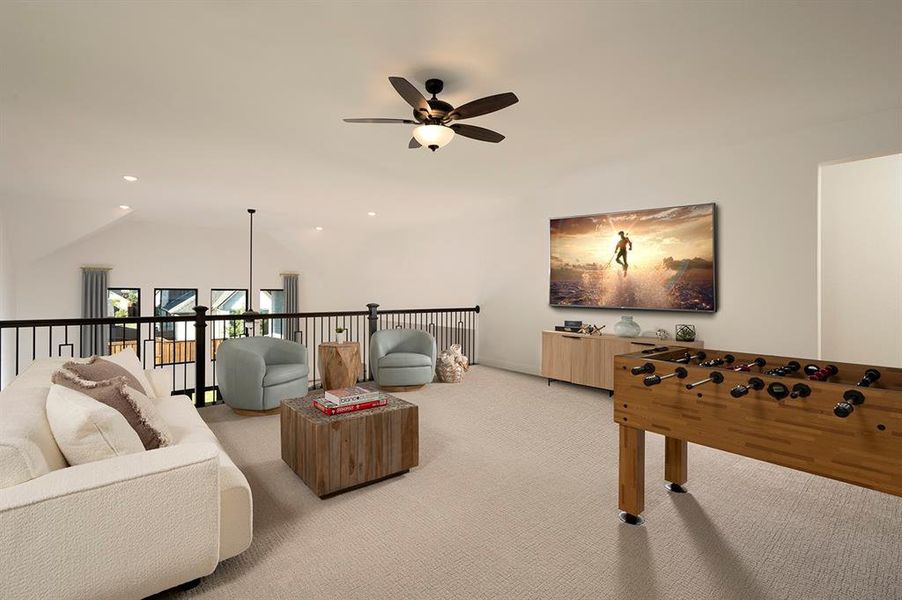 Furnished interior view inside a new home in Windsong Ranch, Prosper (Image 9).