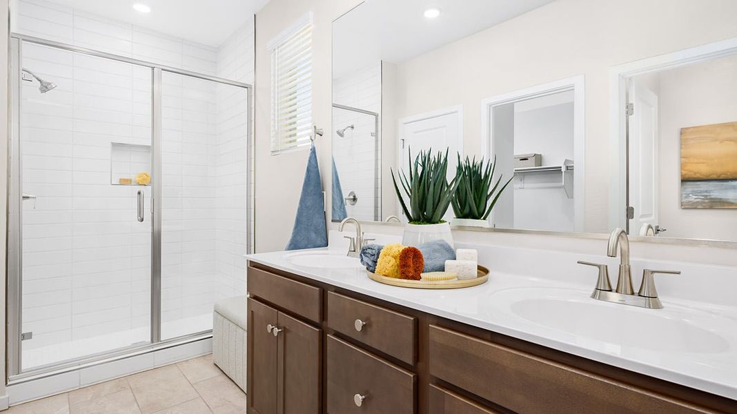 Furnished interior in a model home at Teravalis in Buckeye (Image 21). Furnished interior in a model home at Teravalis in Buckeye (Image 21).