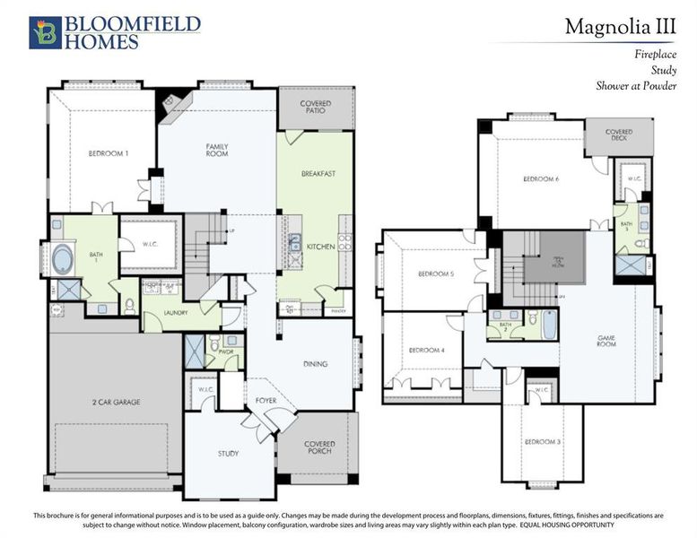 2D floor plan layout of this home in Abe's Landing, Granbury, TX (Image 2).