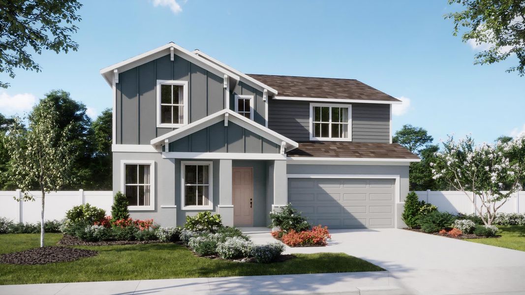 Florida Vernacular Elevation | Cape | Marion Ridge | New Homes in Haines City, FL | Landsea Homes