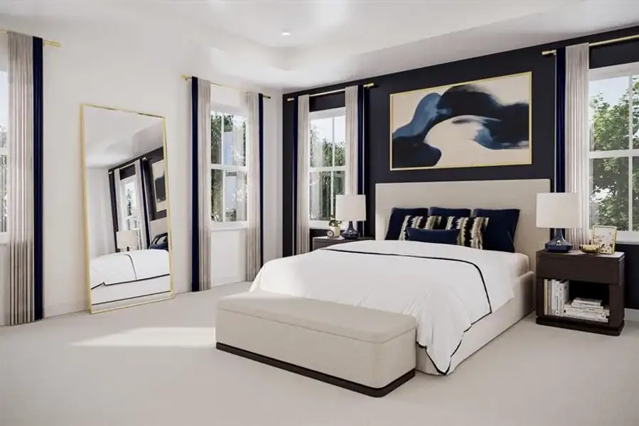 Representative furnished interior of a home built from the Harrington Bay by Ryan Homes in Kelton, Charlotte (Image 10).